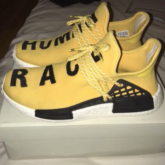 human race yellow shoes